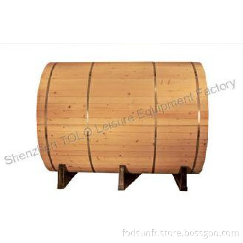 Outdoor garden sauna cabins , electric wood 4 person barrel